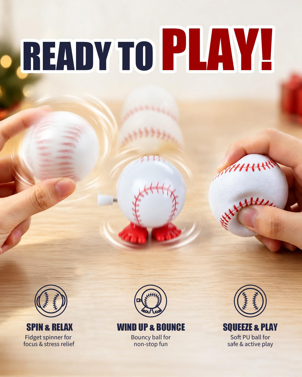 Baseball Advent Calendar 2026, 24pcs Sports Toys Gift Set for Kid