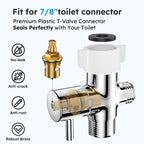 Arofa Handheld Bidet Sprayer, Bidet Attachment for Toilet, Brushed Nickel