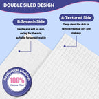 Large Disposable Face Towels 200 Count, 10"×12" Ultra Thick Premium Biodegradable Facial Towels, Makeup Remover Dry Wipes, Soft Face Towelettes for Sensitive Skin, Skincare and Women Cleaning