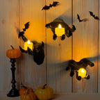 DAZONGE Halloween Decor 3Set Creepy Hands with Candles Halloween Wall Decor