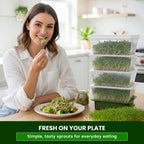 Sprouting Trays - 4-Tier Seed Sprouter with Drain Spout