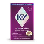 K-Y Liquibeads Vaginal Moisturizer for Women, Silicone Lube Suppository, Lubricant Helps Reduce Pain Due to Dryness, 6 Suppositories & 6 Applicators