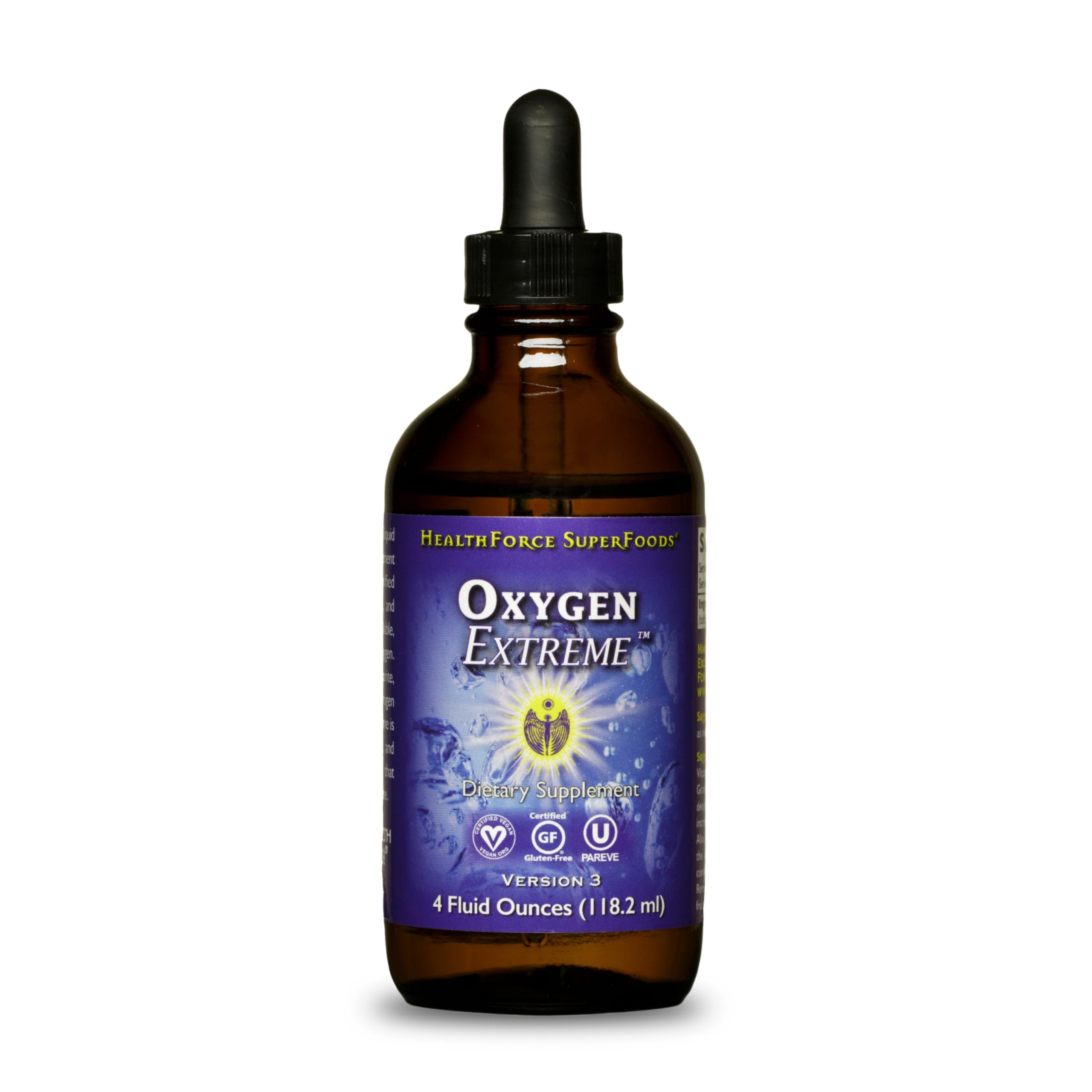 HealthForce SuperFoods Oxygen Extreme - Liquid - 4 Fl Oz Liquid Dropper