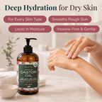 USDA Organic Castor Oil, 100% Pure Cold-Pressed Hexane-Free, 16 Oz