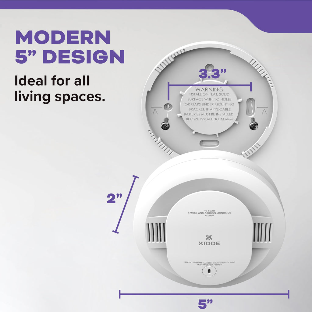 Kidde Smoke & Carbon Monoxide Detector, 10-Year Battery, 30CUD10, 1 Pack