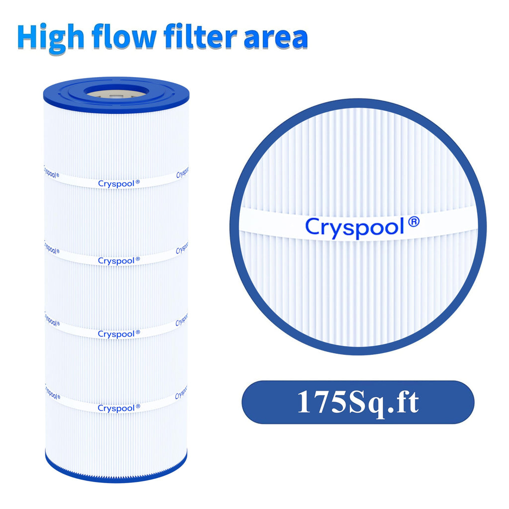 Cryspool® 08051 Filter Compatible with XStream CC1750, CCX1750RE, PXST175, C-8317, FC-1301, 175 Sq. Ft Pool Filter Cartridge, 1 Pack