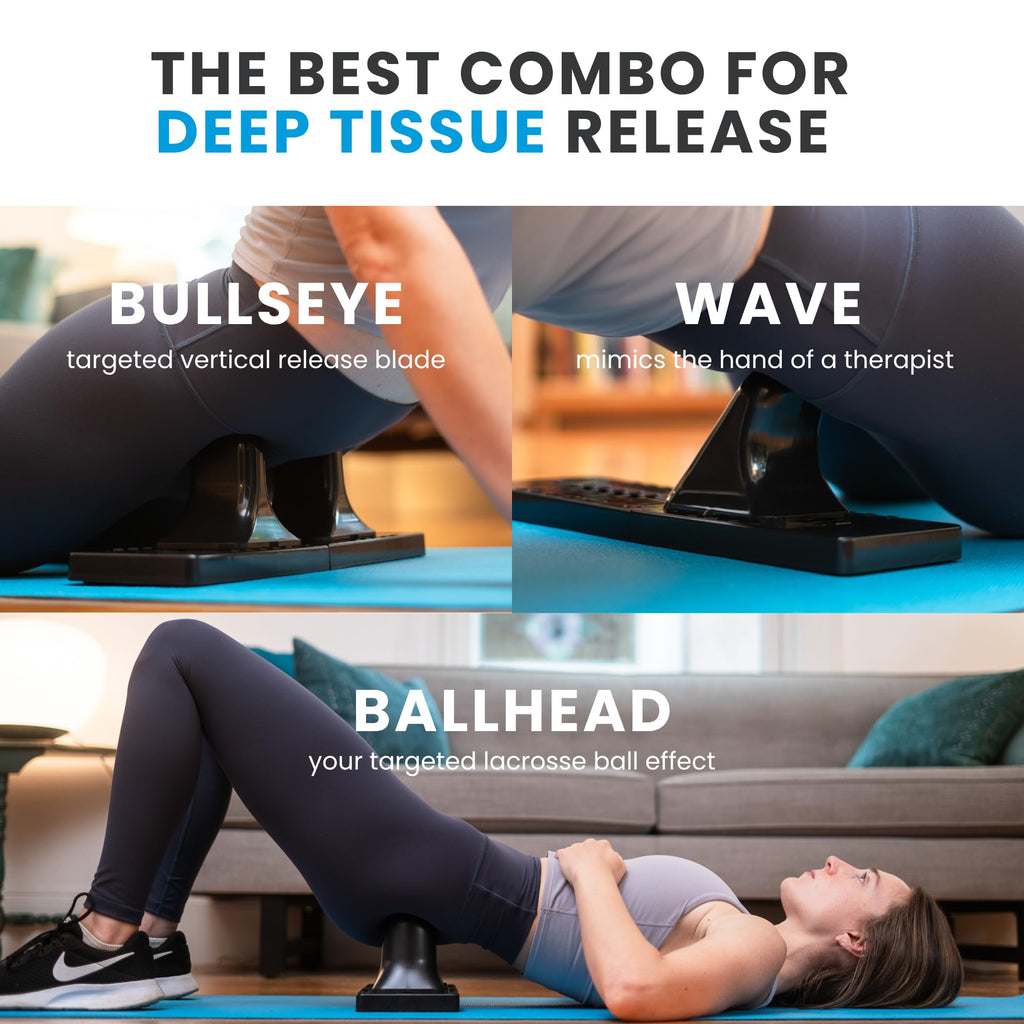 Thrival Relief Pro - Fully Adjustable Psoas and Iliacus Muscle Release Tool with Thrival App for Hip Flexor, Back, Glute and Neck Pain - Trigger Point and Myofascial Release Tool - Carbon Black