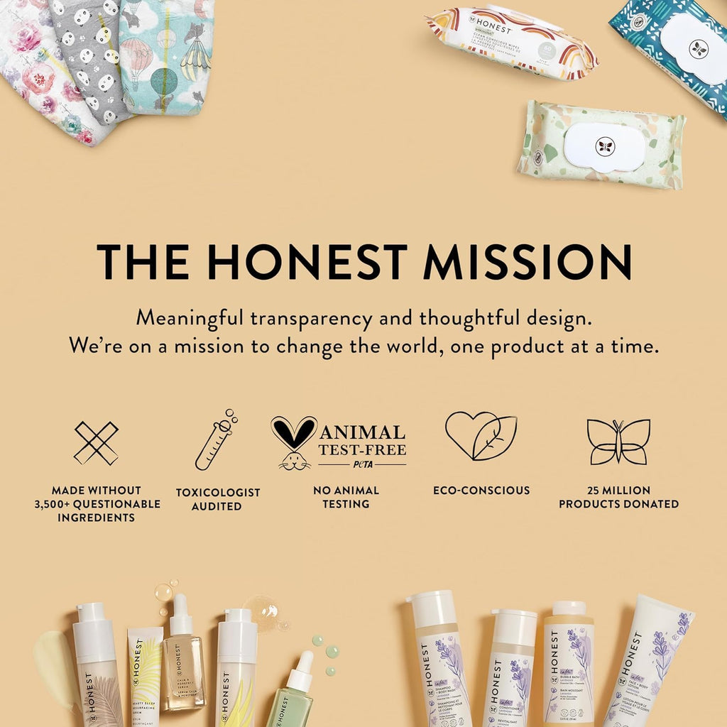 The Honest Company Shampoo & Body Wash, Tear-Free, Fragrance-Free, 18 fl oz