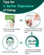 16 Packs Steam Eye Masks for Dry Eyes, Self Heating Warm Compress Unscented