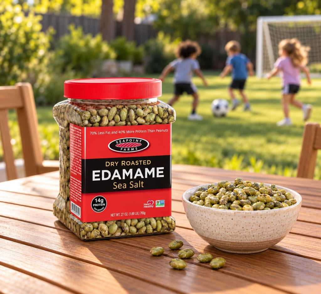 Seapoint Farms Dry Roasted Edamame, Sea Salt, 27 oz Jar (Pack of 1)