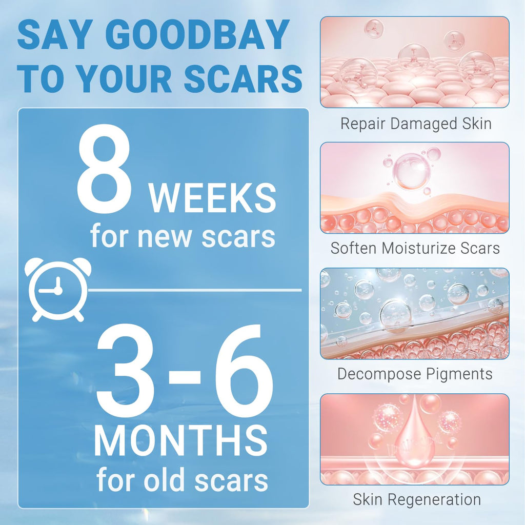Kunyle Silicone Scar Gel, Scar Cream, Advanced Scar Gel for Surgical Scars, Stretch Marks, Keloid Bump Removal, Old and New Scars 0.70oz (20g)