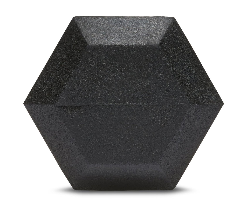 Amazon Basics Rubber Hex Dumbbell Hand Weight, 15 Pounds, Single