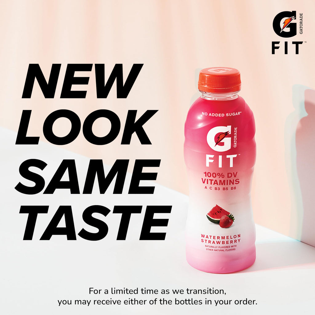 Gatorade Fit Electrolyte Beverage, Healthy Real Hydration, New 2.0 4 Flavor Variety Pack, 16.9.oz Bottles (12 Pack)