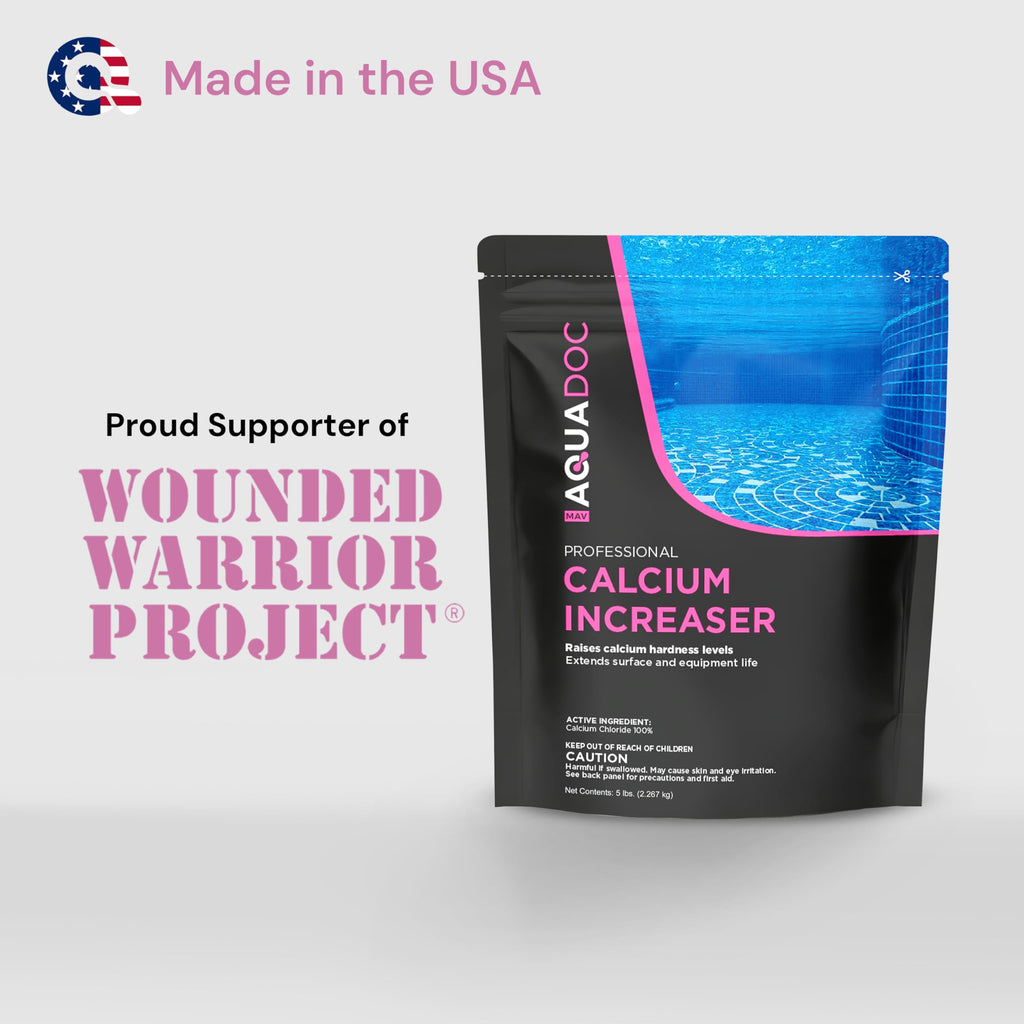 MAV AquaDoc Pool Calcium Hardness Increaser - 5lb - Fast-Dissolving Calcium Chloride for Swimming Pools - Made in the USA