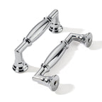 khtumeware 10 Pack 3 Inch(76mm) Polished Chrome Cabinet Pulls Heavy Duty Solid Cabinet Handles Kitchen Cabinet Hardware for Cupboard Drawer Handles