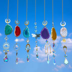 BlumWay Crystal Suncatcher, Hanging Suncatchers with Crystals Light, 7 PCS