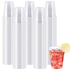 SIUQ 600 Pack 5 oz Clear Plastic Cups, Small Disposable Bathroom Mouthwash Cups, Hot/Cold Beverage Drinking Cup for Party, Picnic, Travel, Halloween, Christmas