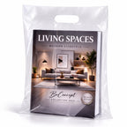 Infinite Pack 100 Clear Plastic Merchandise Bags with Handles 12"x15" | 1.25Mil Thick Glossy Retail Shopping Bags for Small Business Boutique Bag Clear Gift Bags for Shopping, Clothing and Trade Show