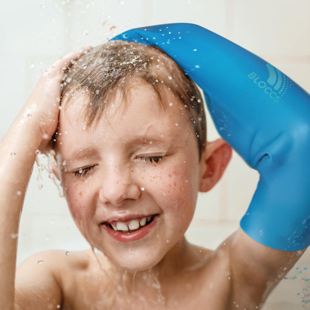 BLOCCS 100% Waterproof Cast Covers for Shower Arm Kids- Swim Cover, Cast Bag for Bath. Durable Cast Sleeve for Swimming - #CA79-S - Child Arm (Small)