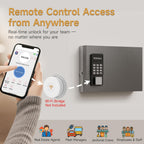 DiDiHere 24 Key Lock Box Wall Mount, APP Bluetooth/One Time Password Share/Wi-Fi Remote, Smart Key Cabinet, Key Organizer box, Access Log Tracking Key Management System Apartment, Hotel, Office, House