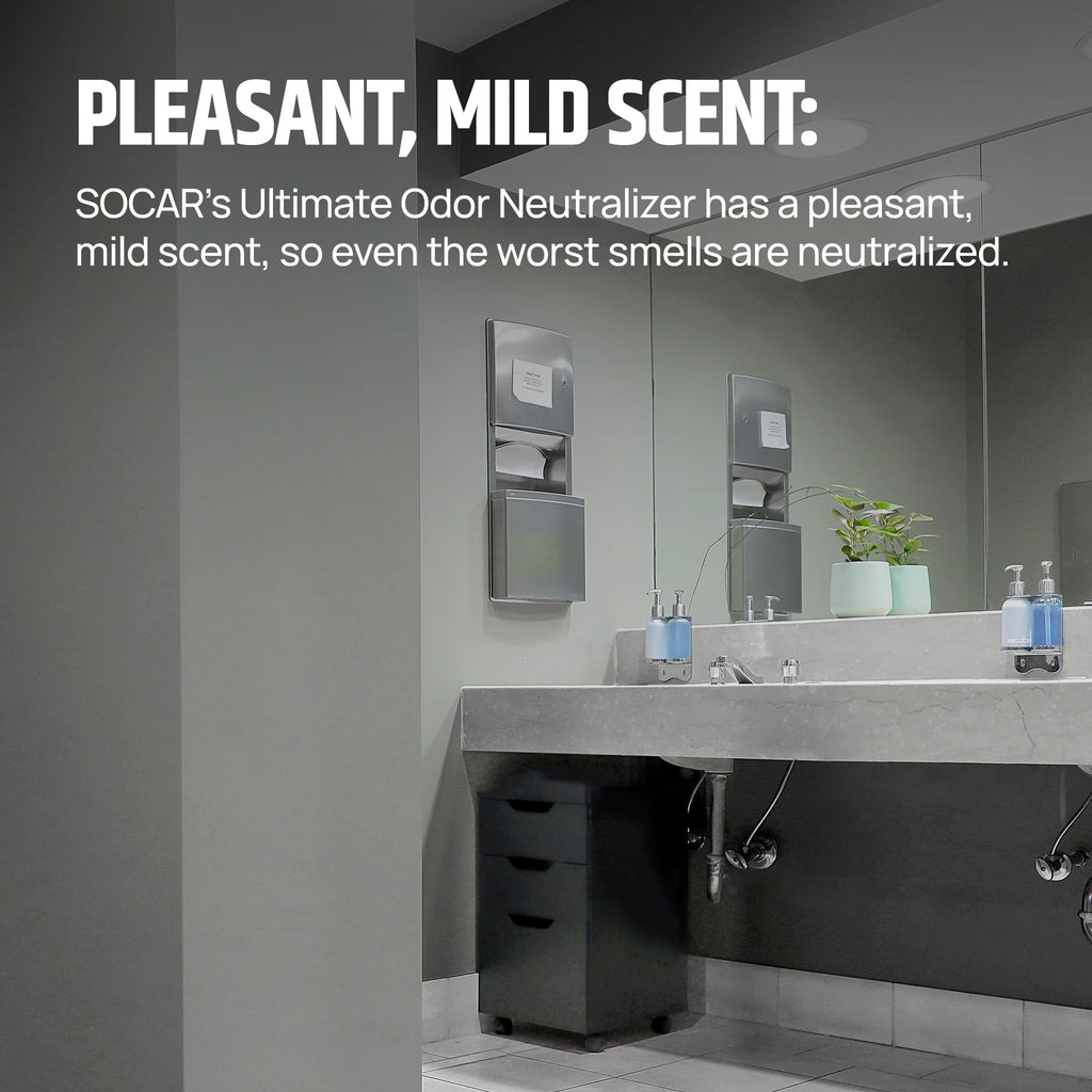 SOCAR CHEMICAL - Odor Neutralizer Eliminates odors for Home, Office, Gym, Car. Eliminates Unwanted Smells from Pets, Cooking, Sports Gear, Urine, Vomit & Unwanted, Strong Odor 32oz Liquid Spray