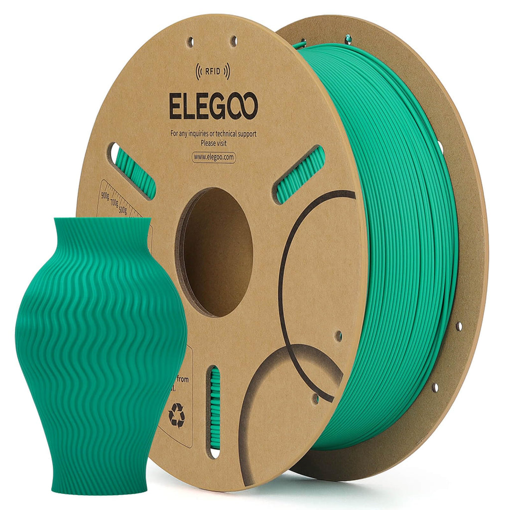 ELEGOO RFID PLA Filament 1.75mm Sea Green 1KG, Auto Identification 3D Printer Filament Compatible with Canvas, Dimensional Accuracy +/-0.02mm, 1kg(2.2lbs) Spool for Most 3D Printers