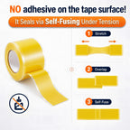 Self Fusing Silicone Tape 2 Rolls Emergency Plumbing Repair 1 In x 10 Ft