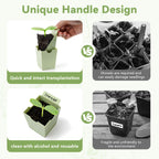 GREENBAZZAR Seed Starter Tray with Lift-Out Handles for Easy Transplanting