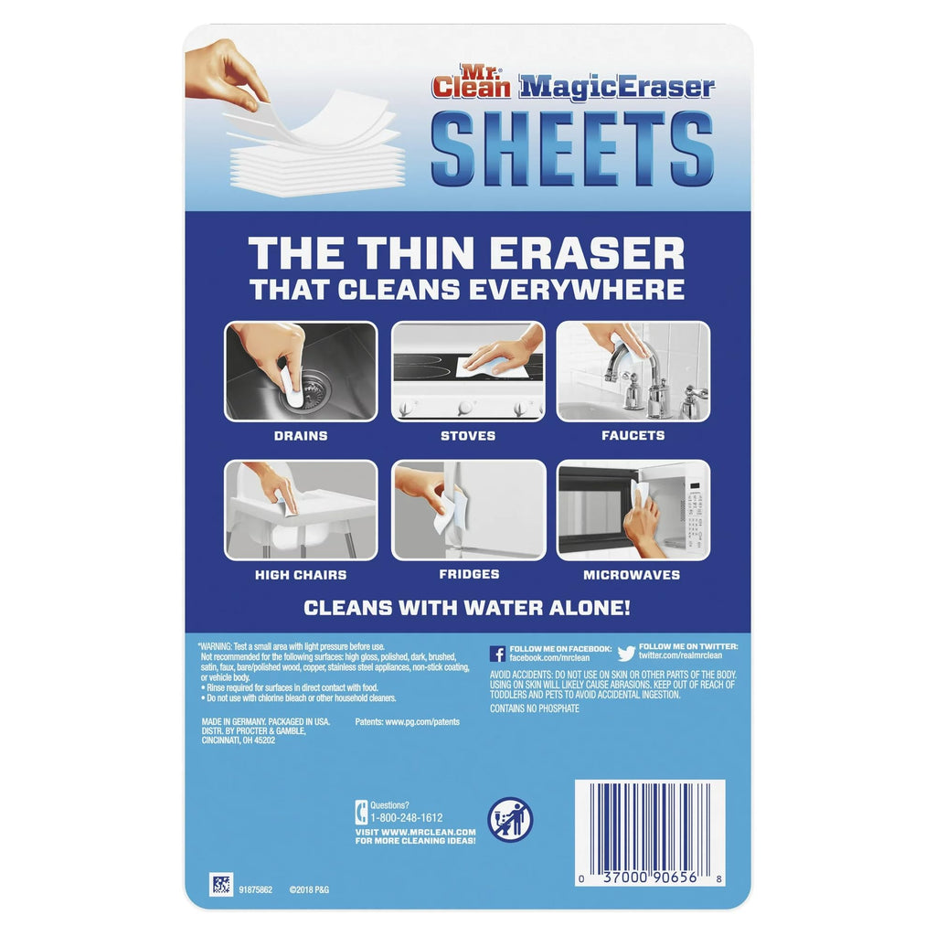 Mr. Clean 24376040 Mr Clean Magic Eraser Sheets Original 1-Pack (90618)