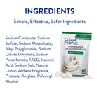 The Clean People Dishwasher Pods - Cuts Grease & Rinses Sparkling Clean - Residue-Free - Phosphate Free Dishwashing Pods (60 Count, Lemon Verbena)