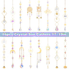 16pcs Crystal Suncatcher, Colorful Suncatchers Sun Catchers Indoor Window