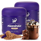 MoonBrew Nighttime Magnesium Hot Cocoa, Natural Sleep Aid Drink Mix for Adults, 2-Pack - Calming Melatonin-Free Sleep Support - Sleepy Hot Chocolate Powder with L-Theanine & Zinc Glycinate