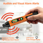 YUSHIYAN PT202 Natural Gas Leak Detector with Audible & Visual Alarm, Portable Gas Detector for Home to Locate Combustible Sources for Methane, Propane(Includes Battery x2, Orange)