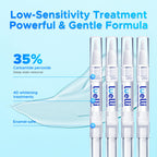 Luelli Teeth Whitening Pen, 50+ Uses - Travel Size Professional Tooth Whitener Gel, Extra Strength Organic Teeth Bleaching Gel for Sensitive Teeth, Instant Stain Removal, Simply White Smile, 4 Count