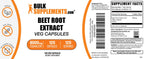 BulkSupplements.com Beet Root Extract Capsules - Superfood Supplement, Beet Root Supplement - Vegan & Gluten Free, 1 Capsule per Serving (400mg), 120 Count (Pack of 1)