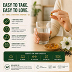 Ethiopian Black Seed Oil Capsules, with 5% Thymoquinone & Carvacrol, Digestive Balance & Daily Wellness, Non-GMO, Gluten-Free, 60 Count Softgels