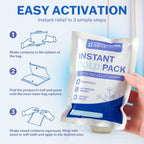 50 Pack - Instant Cold Packs - Instant Ice Packs for Injuries | Disposable Cold Compress Ice Pack for Pain Relief, Swelling, Inflammation, Sprains, Toothache - Cold Pack for Athletes