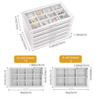 ProCase Earring Holder Organizer Jewelry Box with 5 Drawers, Grey