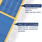 KeFanta 24" Commercial Dust Mop Replacement Heads,3 Pack Reusable Industrial Dust Mop Pads, Washable Cotton Dust Mop Refill for Floor Cleaning & Janitorial Supplies,Only Fits:B0D7MKSZ8N,B0FHHPTZHQ