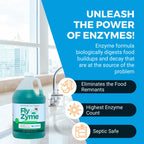 Fly-Zyme, Highly Concentrated Enzyme Drain Cleaner for Pipes, Drain Gel for Fruit Flies, Organic Waste Degrader & Odor Neutralizer, 1 Gallon