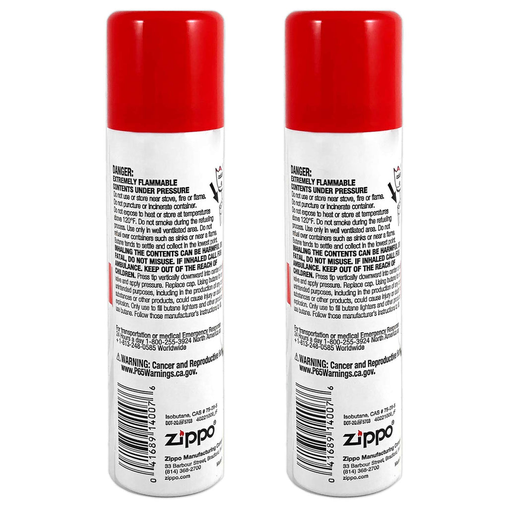 Zippo Butane Fuel Refill – Premium High-Purity for Lighters, Torches & Inserts – Clean Burning, Consistent Flame, Reliable Performance, Made in USA, 75ml 2-Pack