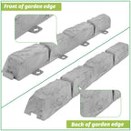 16 Pack Garden Landscape Edging Borders, Lawn Edging for Landscaping, No Dig Fencing Lawn Border, DIY Outdoor Patio Yard Balcony Landscaping, for Lawn Yard Pathway Divider 20 Ft Total