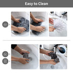 BOOMJOY Microfiber Feather Duster 7PCS, Bendable Dusters with 100 inches Extension Pole for Cleaning High Ceiling, Fan, Blinds, Cobweb, Furniture, Cars