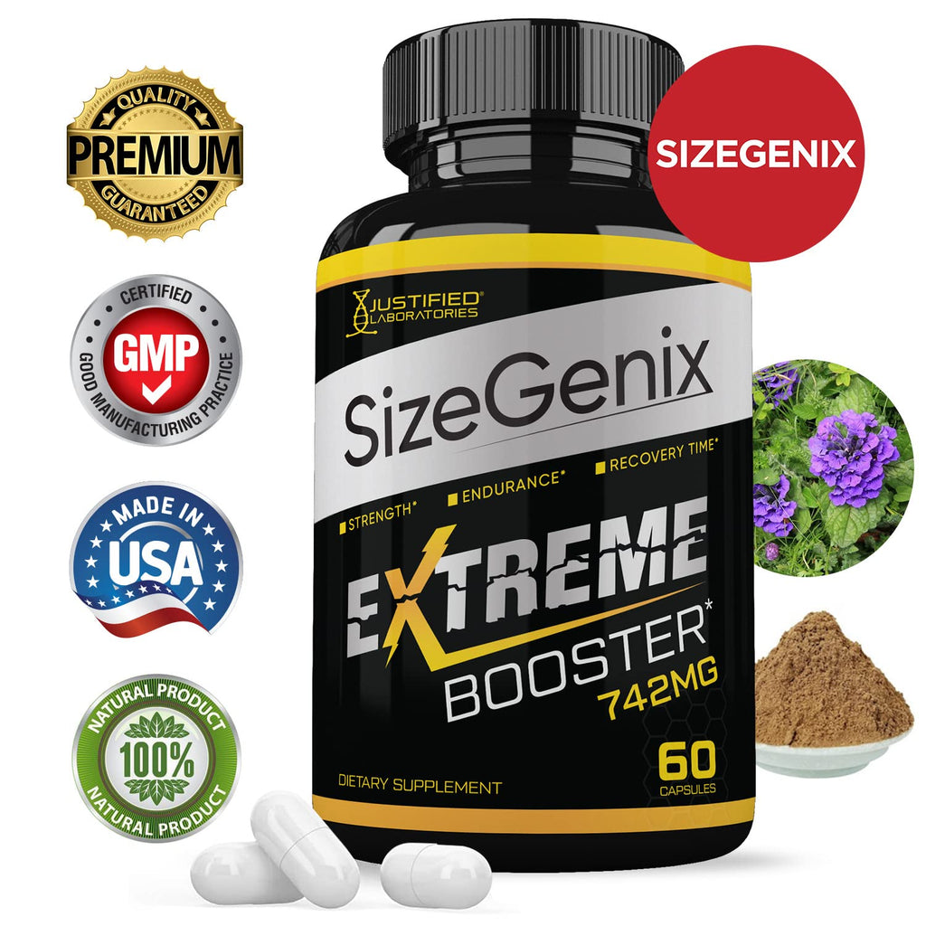 Sizegenix 742mg All Natural Advanced Formula 60 Capsules