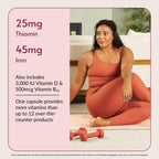 Bariatric Advantage Ultra Solo with Iron - Once-Per-Day Daily Multivitamin - for Bariatric Patients - with Thiamin, Vitamin A & More - Gluten Free - 90 Capsules