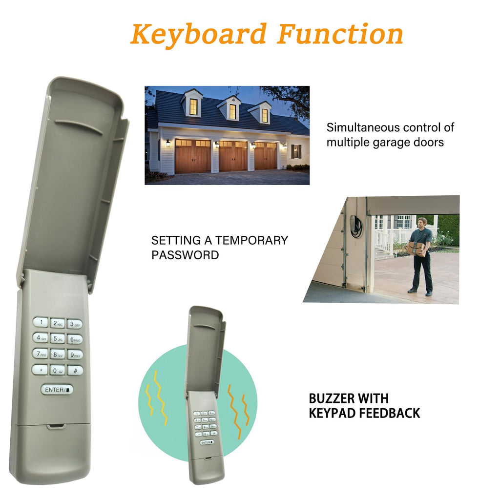 2026 Upgraded 877MAX+893MAX Garage Door Opener Keypad Remote Combo, Replaces For G940EV-P2/371LM/CMXZDCG440/878MAX/877LM/377LM/890MAXCompatible with LiftMaster/Chamberlain/Craftsman Garage Door Opener