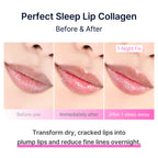 Perfect Sleep Lip Collagen 0.50fl.oz, Intensive Collagen Lip Sleeping Mask Infused with Peptides, Rice Protein & Willow Bark Extract for Overnight Plumping, Repairing & Smoothing, Korean Lip Treatment
