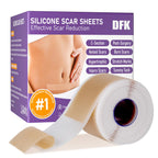 Silicone Scar Sheets, Silicone Scar Tape, Reusable Professional Scar Silicone Strips, Soft Silicone Scar Sheets for Surgical Scars,Keloid,Acne Scars,Burn Scar,C-Section (5M)
