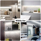 dalattin White LED Strip Lights 50ft Dimmable Bright 24V Led Light Strip 6500K Daylight White 900 LEDs Lights for Bedroom, Mirror, Kitchen, Strong Adhesive（2 Rolls of 25ft）