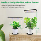 Aumtrly LED Grow Light Black, Full Spectrum Table Plant Light with Base
